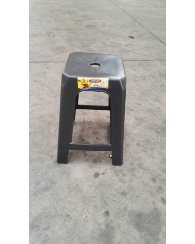 Plastic stool Black