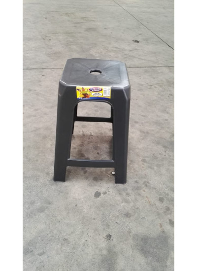 Plastic stool Black