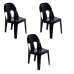 1.8m Folding Trestle Table + Rashida Party Chair Black- Set of 6